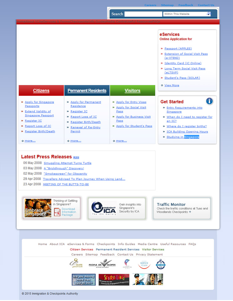 web design ICA year 2008