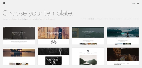 squareSpace web design